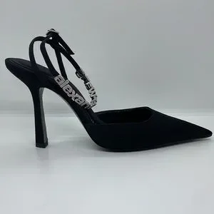 Alexander Wang 'Delphine’ pumps ALEXANDER WANG Delphine crystal-embellished mesh pumps | NET
